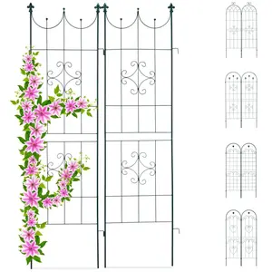 RELAXDAYS Treillis jardin fer set de 2 - 10026249-491 pas cher