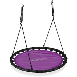 Comparateur de prix : Balançoire nid d'oiseau rond RELAXDAYS - 120 cm - Jaune - Pour enfant ...
