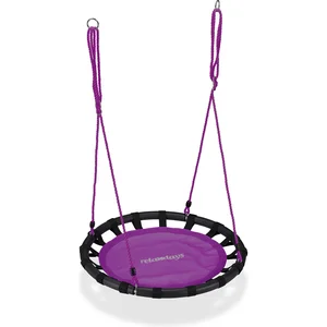 Comparateur de prix : RELAXDAYS nestschommel - Ø 80 cm - verstelbaar - tot 100 kg - paars