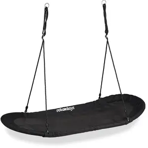Comparateur de prix : Balançoire Nid d'oiseau XXL noir - RELAXDAYS - 10032264-0 - Balançoires - Enfant - Extérieur