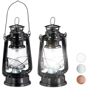 RELAXDAYS 2x lampe-tempête LED - 10032842-0 pas cher