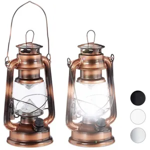 RELAXDAYS 2x lampe-tempête led, lanterne retro comme décoration de fenêtre ou de jardin, à piles, cuivre pas cher
