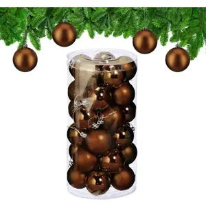 Relaxdays, Décorations de sapin de Noël, 30x boules-de-Noël (30 -pièce) pas cher