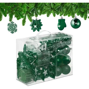 Relaxdays, Décorations de sapin de Noël, 100x boules-de-Noël (100 -piè... pas cher