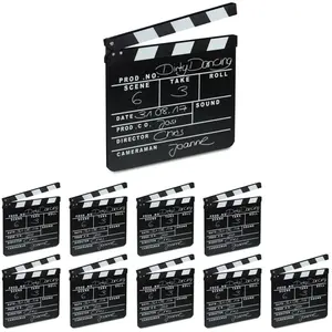 10x filmklapper zwart - film klapboard - filmklap - clapper board - clapboard pas cher