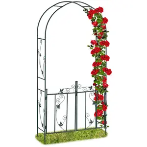 Comparateur de prix : Relaxdays Arche de rosiers porte, Arcade, treillis plantes grimpantes,...