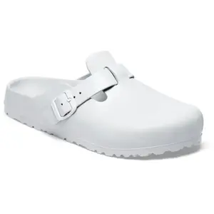Sabots BIRKENSTOCK BOSTON EVA Blanc - Femme - Synthétique - Coincé pas cher