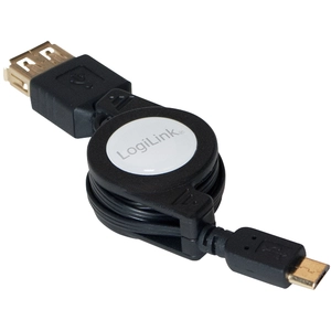 LogiLink Micro USB OTG Anschlusskabel, Stecker - Kupplung pas cher