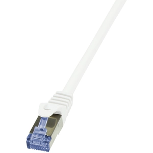 Comparateur de prix : LogiLink PrimeLine Câble réseau Cat6A S/FTP AWG26 PIMF LSZH 10 m Blanc