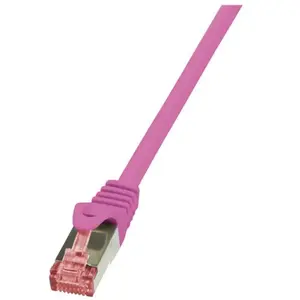 2direct LogiLink PrimeLine Câble réseau Cat6 S/FTP AWG27 PIMF LSZH 3 m Rose pas cher
