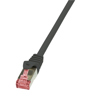 Comparateur de prix : LogiLink PrimeLine Câble réseau Cat6 S/FTP AWG27 PIMF LSZH 1,50 m Noir