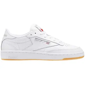 Reebok Club C 85 Femme Baskets, White Light Grey Gum, 35.5 EU pas cher