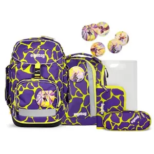ergobag Schooltas Lumi-Edition Pack-Set 6-delig SuBärkraft Paars pas cher