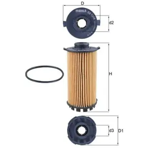 MAHLE Filtre à huile OX 1218D pas cher