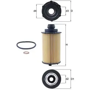 KNECHT FILTER Filtre à huile pour SSANGYONG: Tivoli, Korando, Rexton (Ref: OX 1310D) pas cher