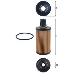 KNECHT FILTER Filtre à huile pour LAND ROVER: Range Rover, Defender, Discovery & JAGUAR: F Pace (Ref: OX 1338D) pas cher