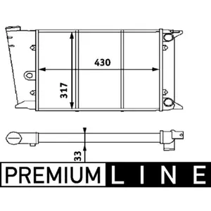 Radiateur CR420000P Mahle pas cher