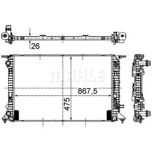 Radiateur CR910000S Mahle pas cher