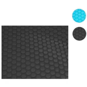 MENDLER Revêtement pour piscine - Pool - Bâche thermique/solaire - Noir - Rond 4,57m pas cher