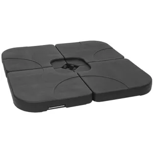 Mendler Porte-parasol HWC-F78 - Support pour parasol déporté/marché - Noir - Mât déporté - 100 cm