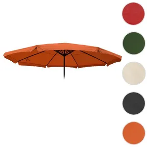Mendler Toile Pour Parasol Meran Pro, Parasol De Marché Gastronomique Avec Volant Ø 5m, Polyester   Terre Cuite pas cher