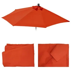 Mendler Housse De Rechange Pour Parasol Semi-Circulaire Parla, Housse De Parasol De Rechange, 270cm Tissu/Textile Uv 50+ 3kg   Terracotta pas cher