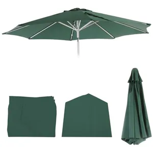 Mendler Housse De Rechange Pour Parasol N19, Housse De Parasol De Rechange, Ø 3m Tissu/Textile 5kg   Vert pas cher