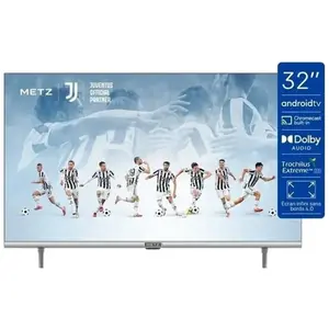 Metz Smart TV, série MTC6110, 32" (81 cm), HD LED, Wi-Fi, Android TV, HDMI,ARC, USB, Slot CI+, Dolby Digital, DVB-C/T2/S2, Écran sans bords, Noir