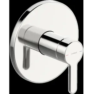 Hansa, Robinetterie de salle de bains, HANSADESIGNO Style Set de finition pour mitigeur de douche, encastré, rosace ronde, 81109563 pas cher