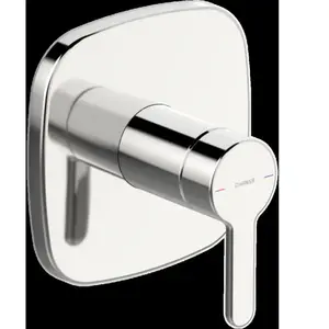 Hansa, Robinetterie de salle de bains, HANSADESIGNO Style Set de finition pour mitigeur de douche, encastré, rosace soft edge, 81109 pas cher