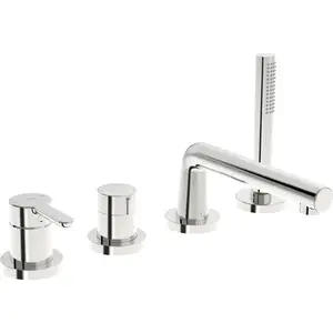 Hansa Designo - Badrandkraan, 4-gats, chroom 53122063