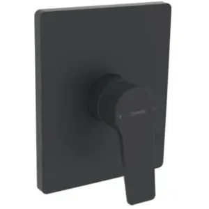 Hansa, Robinetterie de salle de bains, Twist Mitigeur monocommandé pour douche, set de finition, pour corps de base Bluebox noir mat pas cher