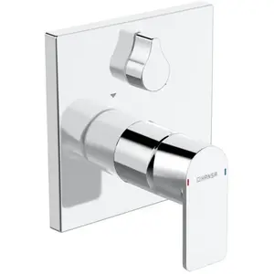 Mitigeur de baignoire encastré - HANSA - Stela - 2 sorties - Chrome - Laiton pas cher