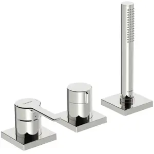 Hansa Ronda - 3- gats badrandcombinatie, chroom 03419483