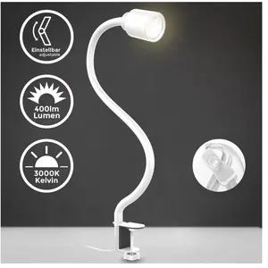 B.K.Licht lampe de lecture LED, pivotante & inclinable avec bras flexi... pas cher