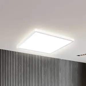 B.K.Licht - LED Paneel - plafondlamp - dimbaar - indirect licht - led plafonniére - 42x42cm - 4.000K - 3.000Lm - 22W pas cher