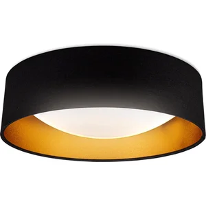 B.k.licht - Plafonnier noir doré, platine led 18W intégrée, éclairage ... pas cher
