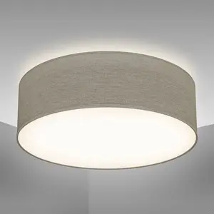 Comparateur de prix : B.K.Licht - Plafondlamp - Ø30cm - taupe - excl. E27 lichtbron