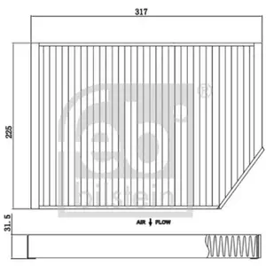 febi bilstein 174437 Filtre d'habitacle pas cher