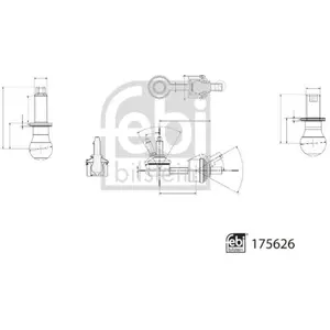 Stabilisatorstang 175626 FEBI pas cher