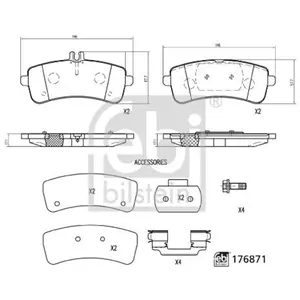 febi bilstein Remblokkenset schijfrem pas cher