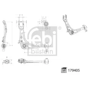 Draagarm wielophanging 179405 FEBI pas cher