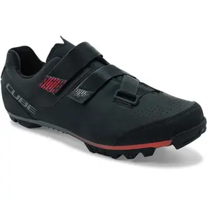 CUBE Fietsschoenen MTB Peak - Sportschoenen - Met klittenband - Zwart/Rood - Maat 44 pas cher