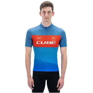 Cube Maillot à Manches Courtes Teamline Cmpt pas cher