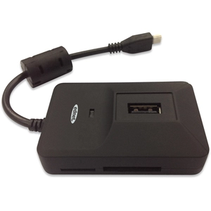 ednet 31516 (USB 2.0), Lecteur de carte mémoire, Noir pas cher