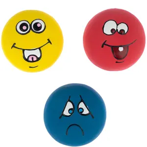 zooplus Basics Jouets pour chiens Emoji balles en latex, set de 3 (Ø5cm chacune) pas cher