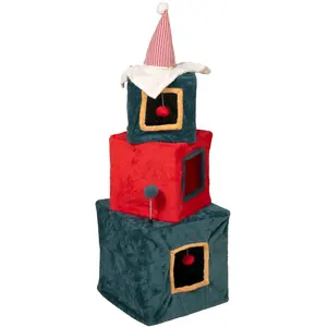 TIAKI Tour de cadeaux de Noël pour chats vert/rougeVendu parzooplus-be
