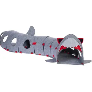 TIAKI Tunnel pour chat requin 100x23x21cm chatVendu parzooplus-be