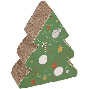 TIAKI Arbre carton grattoir 40x12x32cm chat pas cher