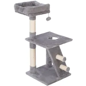 zooplus Basics Arbre à chat, petit gris Chat pas cher